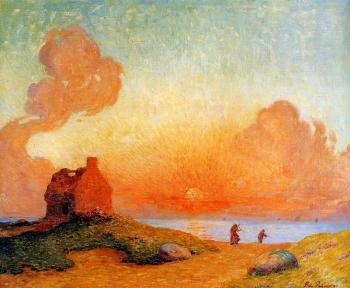 費迪南德 盧瓦敭 Sunset by the Sea, Brittany